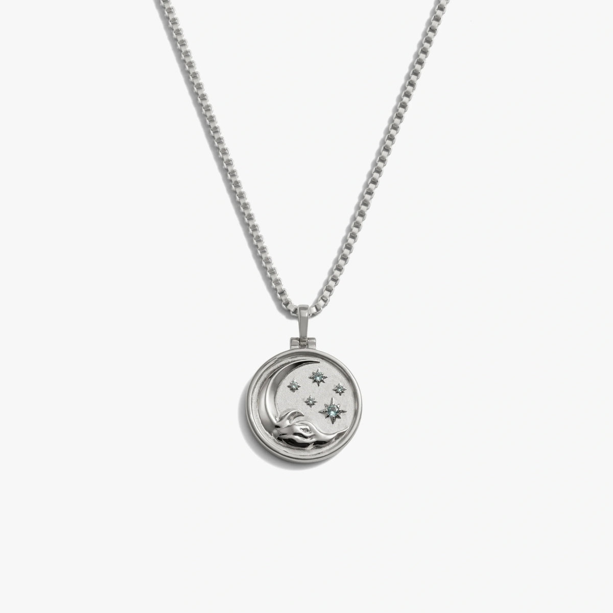 Jhené's Aquamarine Moon Wave Necklace