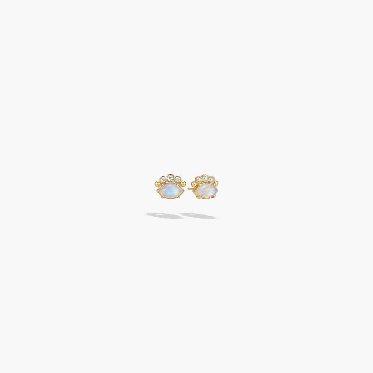 Evil Eye Cabochon Studs