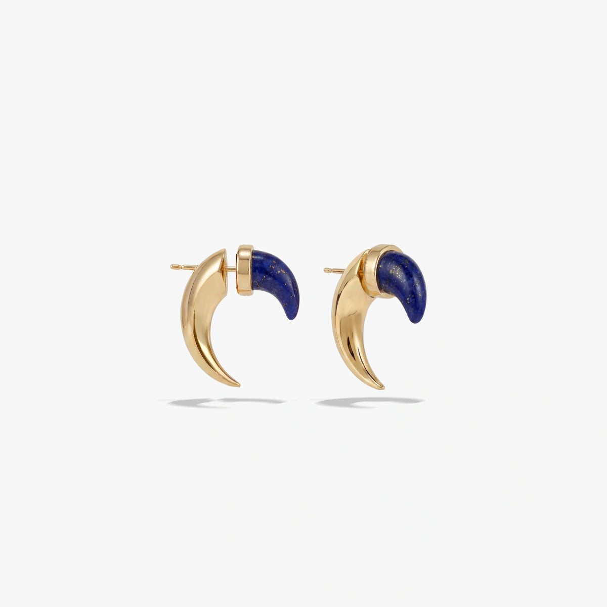 Gemstone Saber-Tooth Earrings
