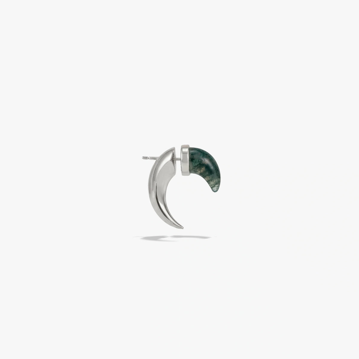 Gemstone Saber-Tooth Earrings
