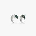 Gemstone Saber-Tooth Earrings