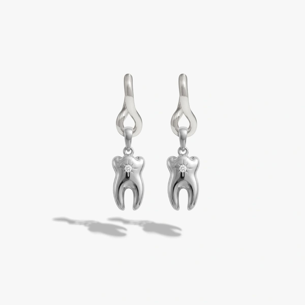 Sapphire Tooth Earrings