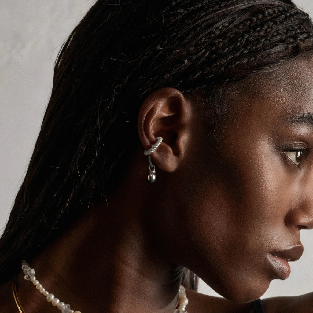 Adorned Pearl Ear Cuff