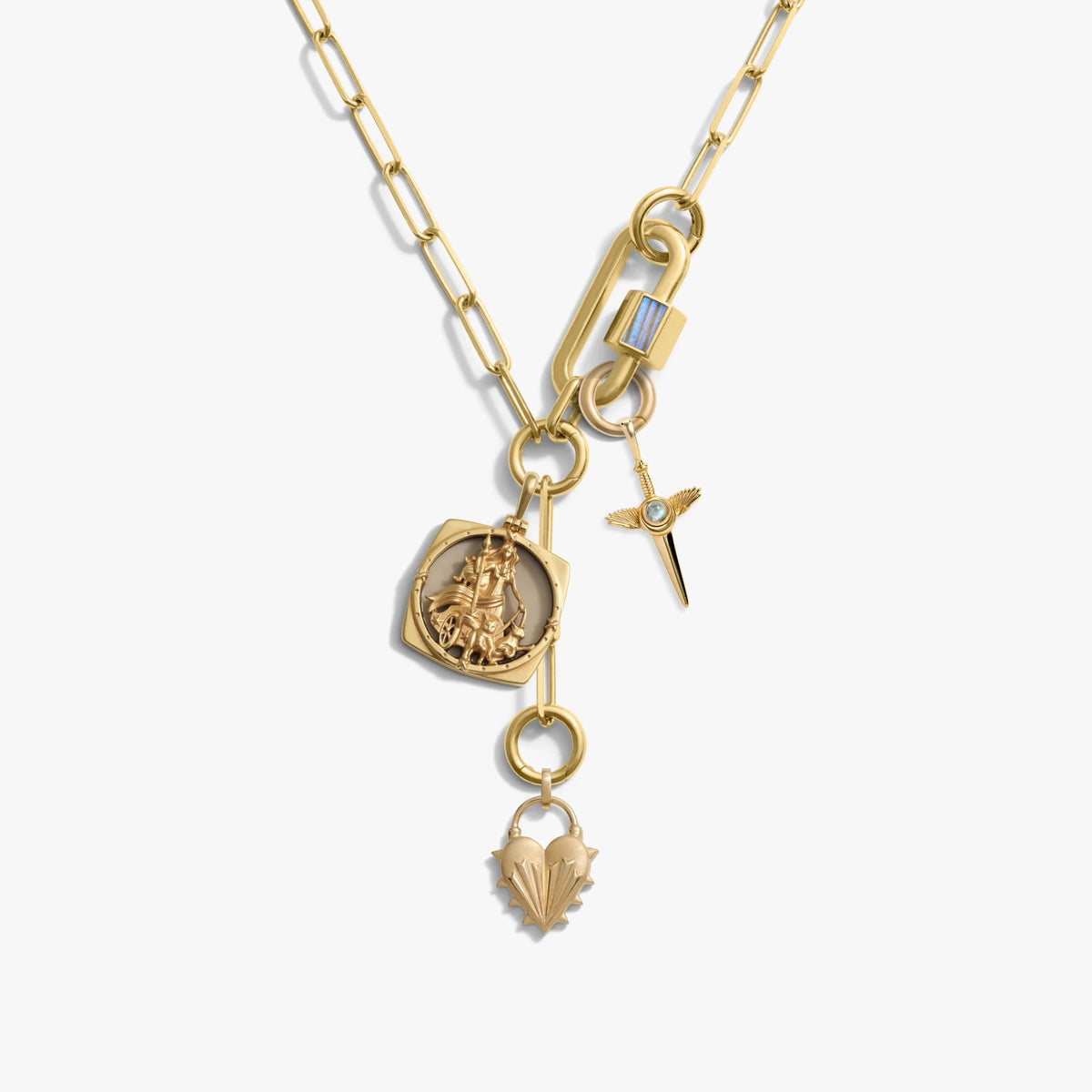 Warrior's Heart Charm Lariat