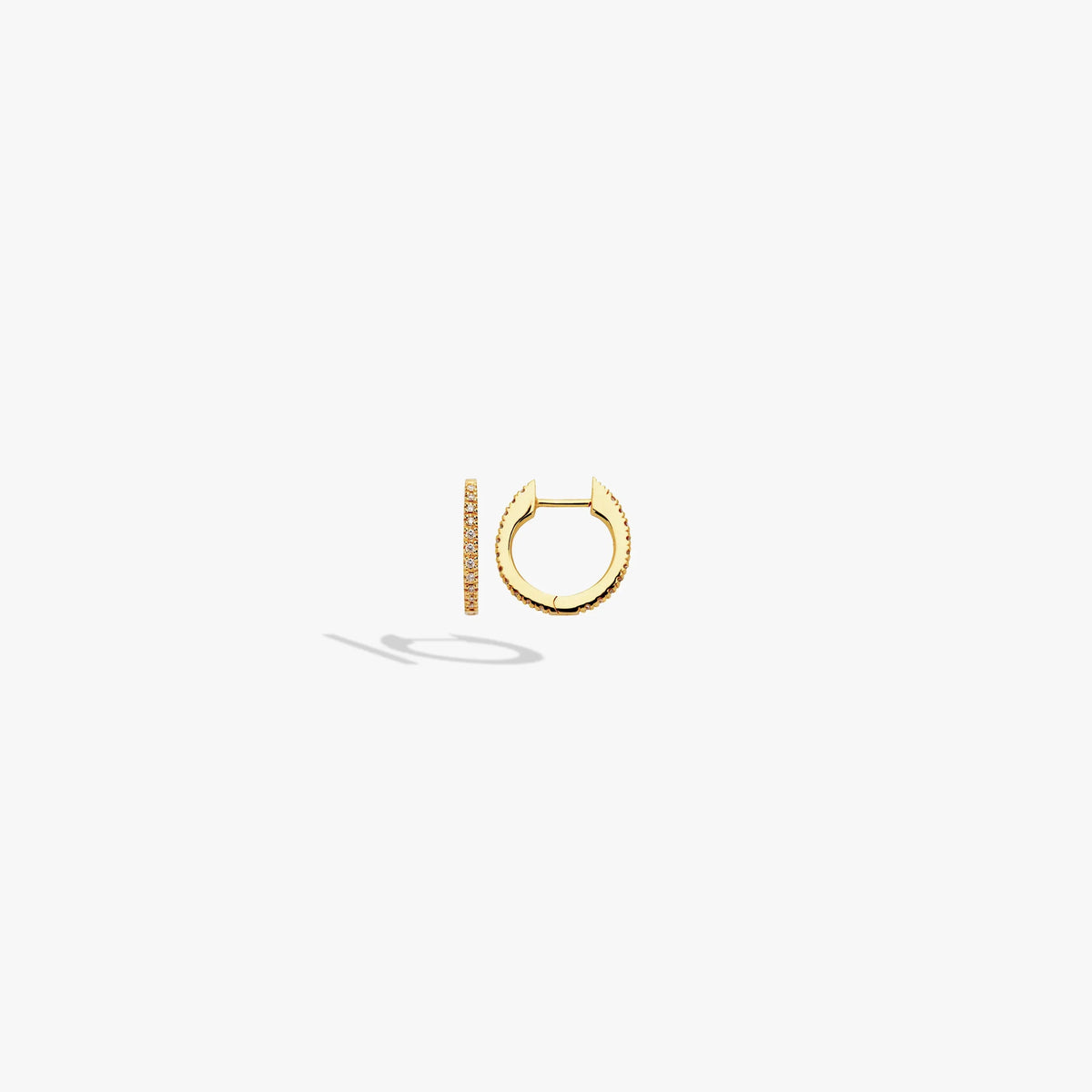 Diamond Huggie Earrings