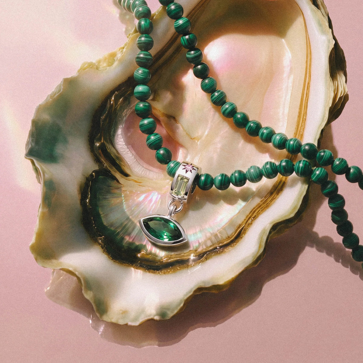 Aura Gemstone Layering Necklace