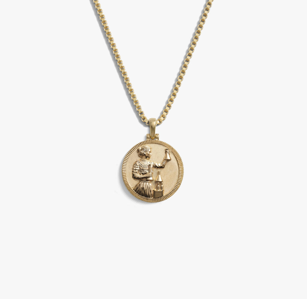 Marie Curie Real-Life Goddess Necklace