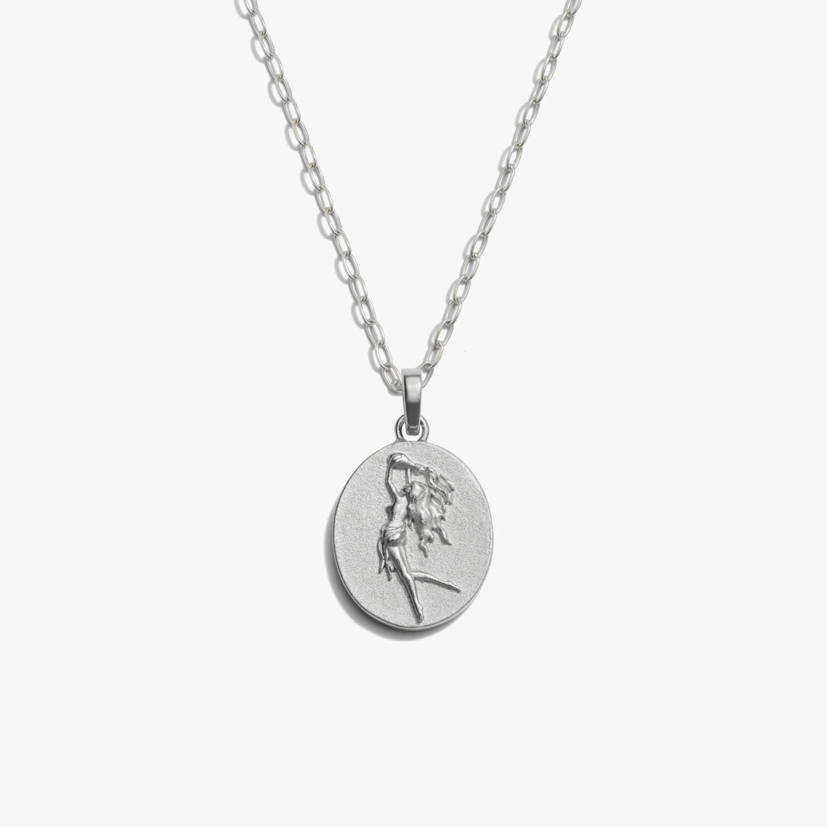 Zodiac Goddess Pendant + Mini Paperclip Chain