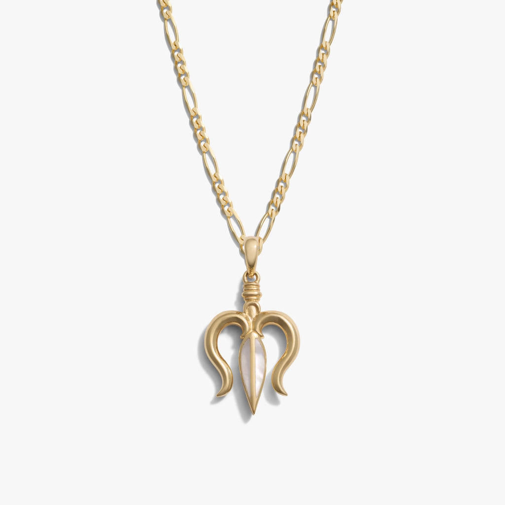 Mother of Pearl Trident Necklace