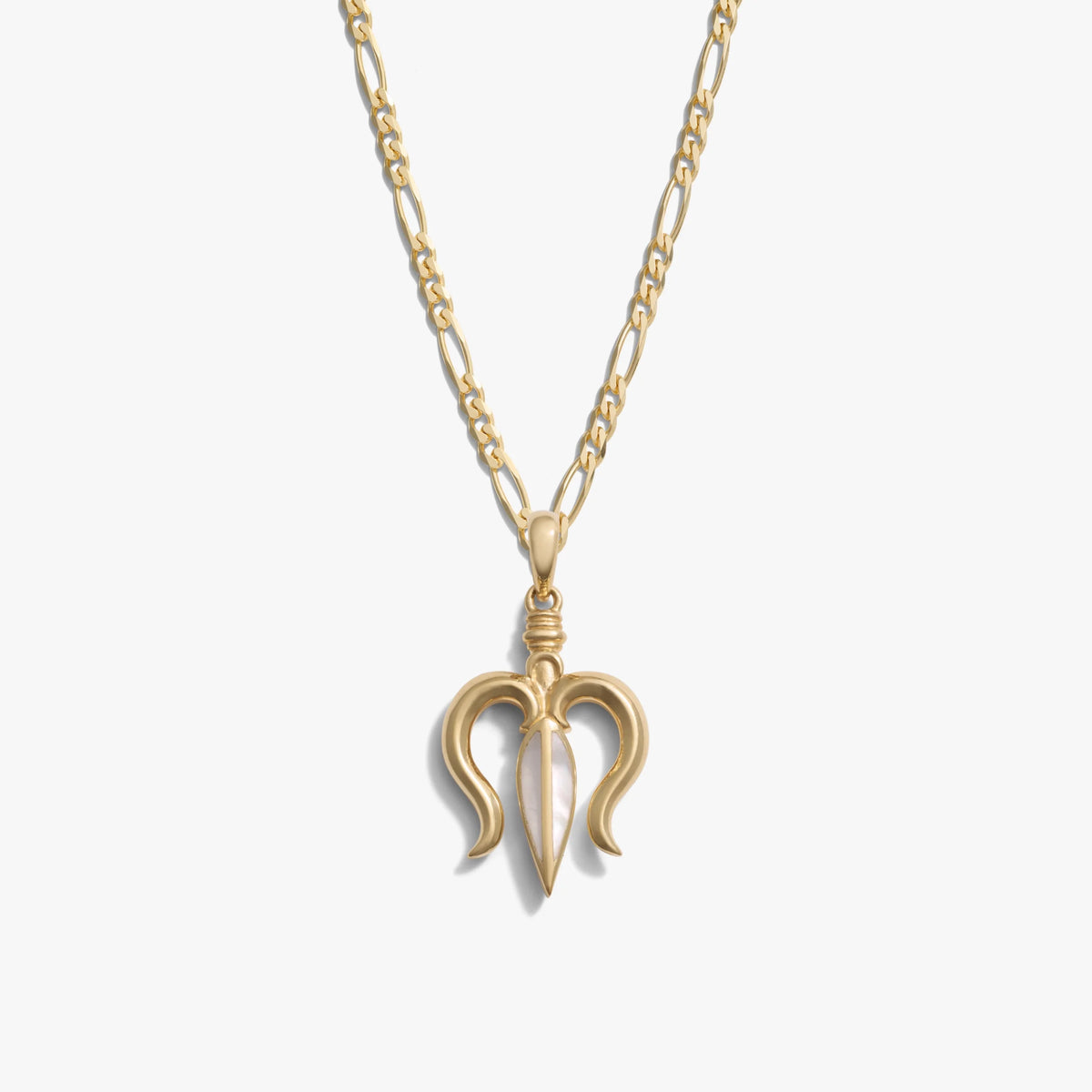 Mother of Pearl Trident Necklace