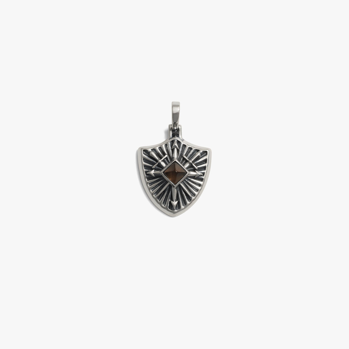 Gemstone Shield Pendant