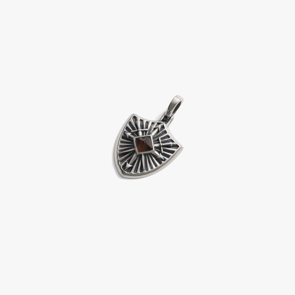Gemstone Shield Pendant