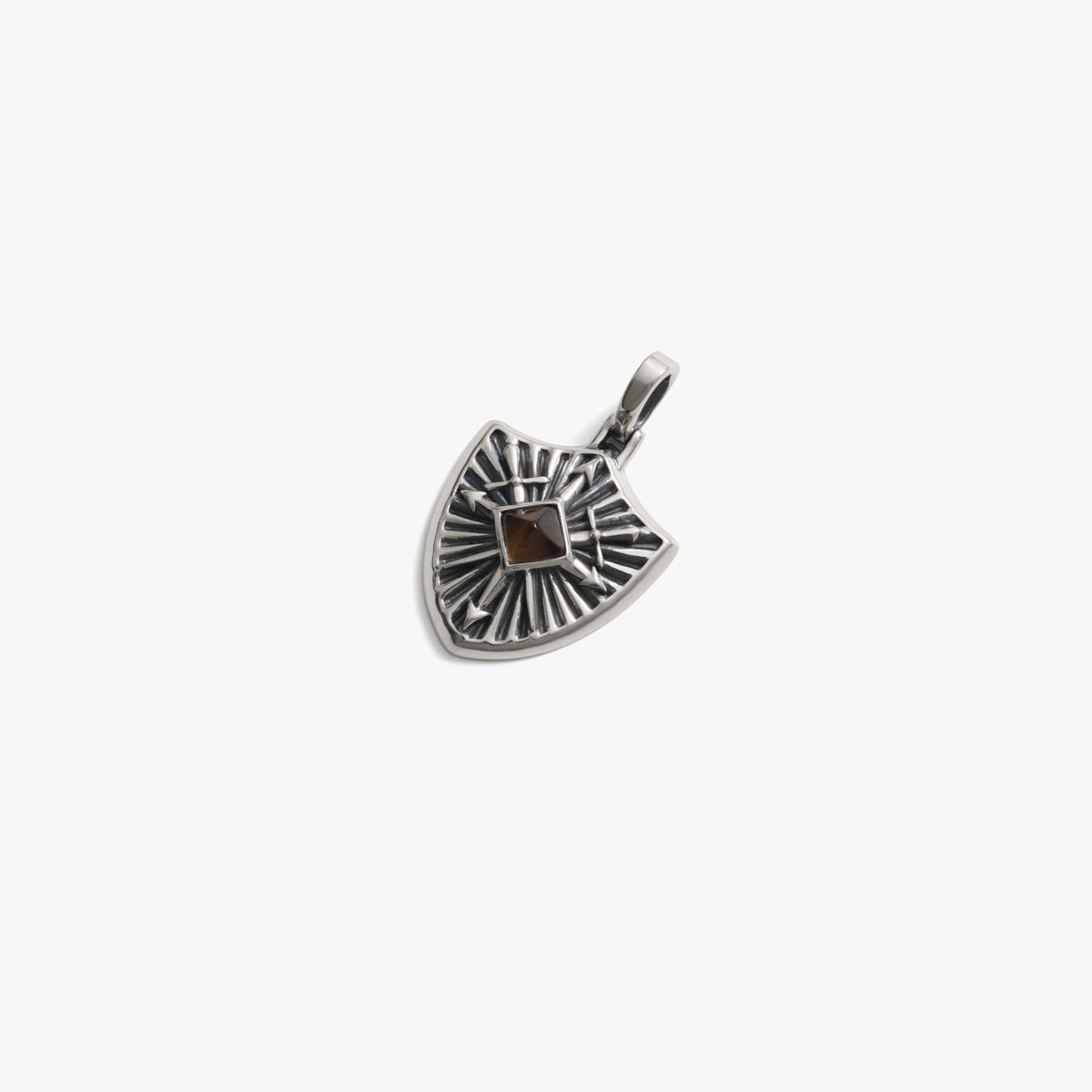 Gemstone Shield Pendant