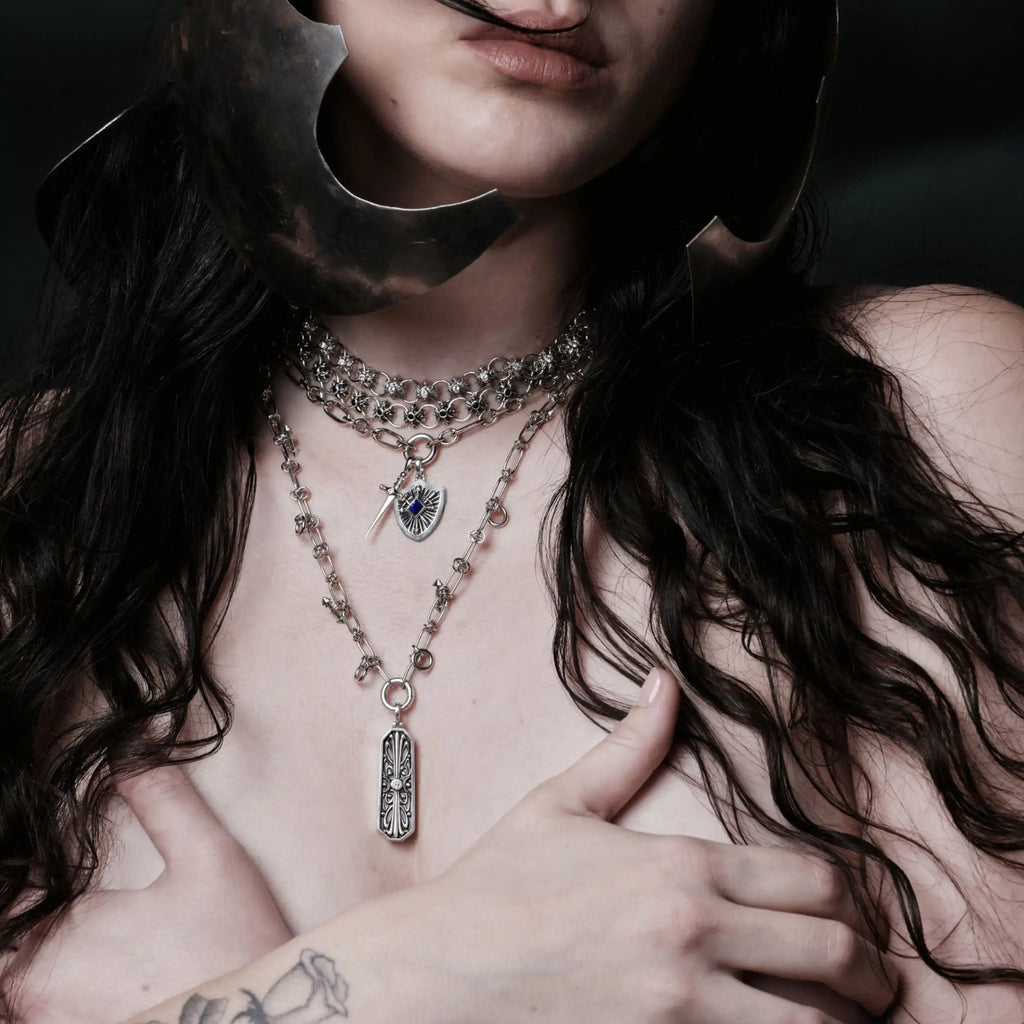 Triple Moon Pocket Knife Pendant