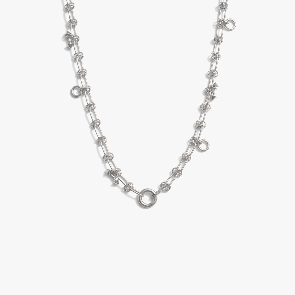 Knot Chain Long Collector Necklace
