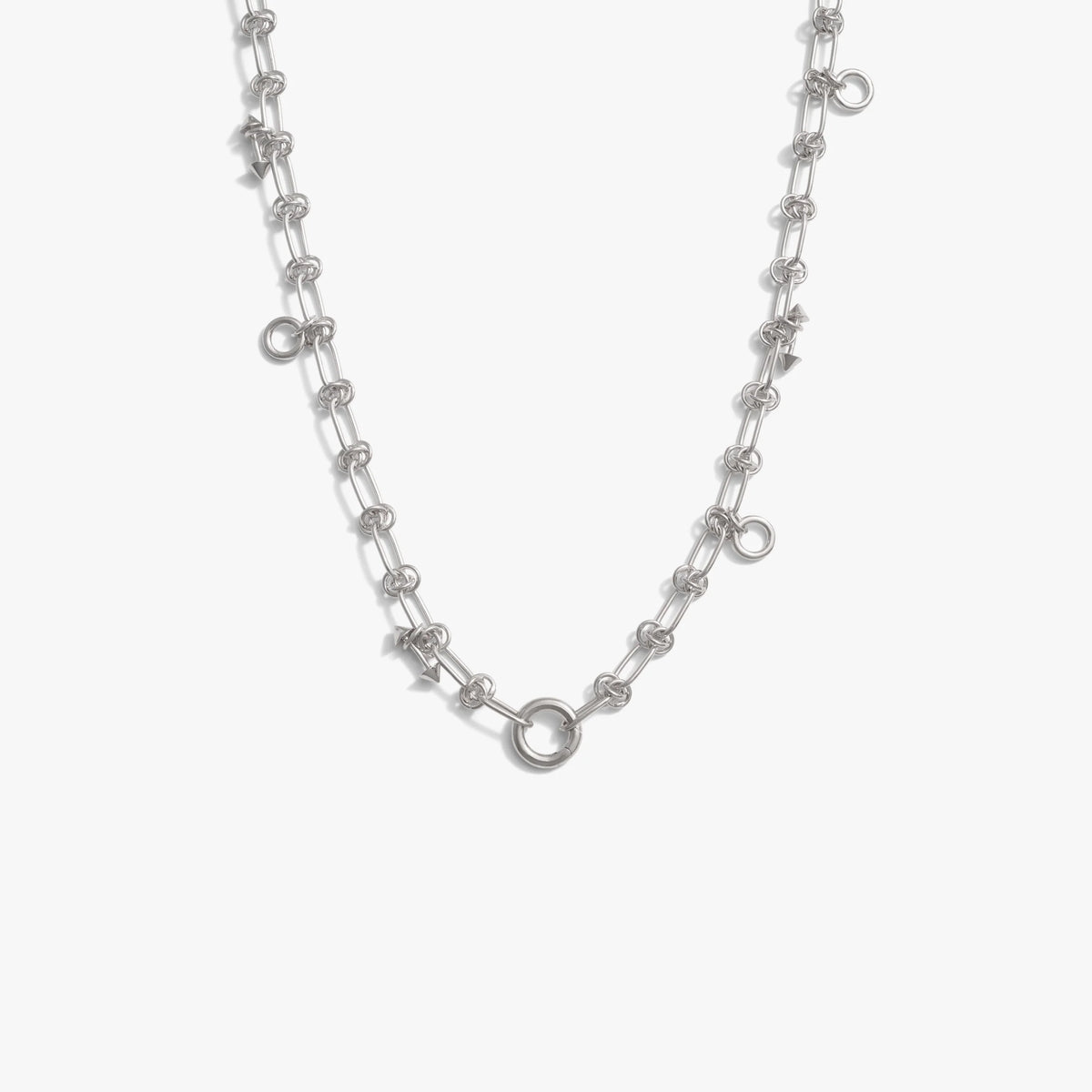 Knot Chain Long Collector Necklace