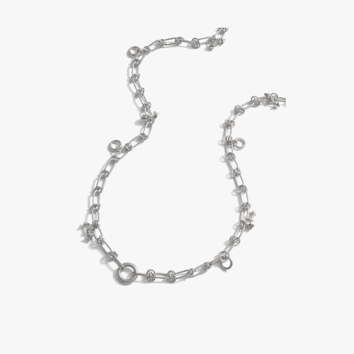 Knot Chain Long Collector Necklace