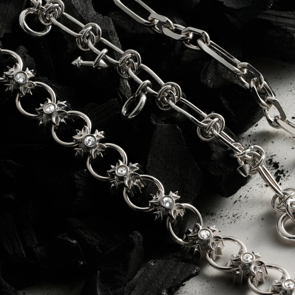 Knot Chain Long Collector Necklace