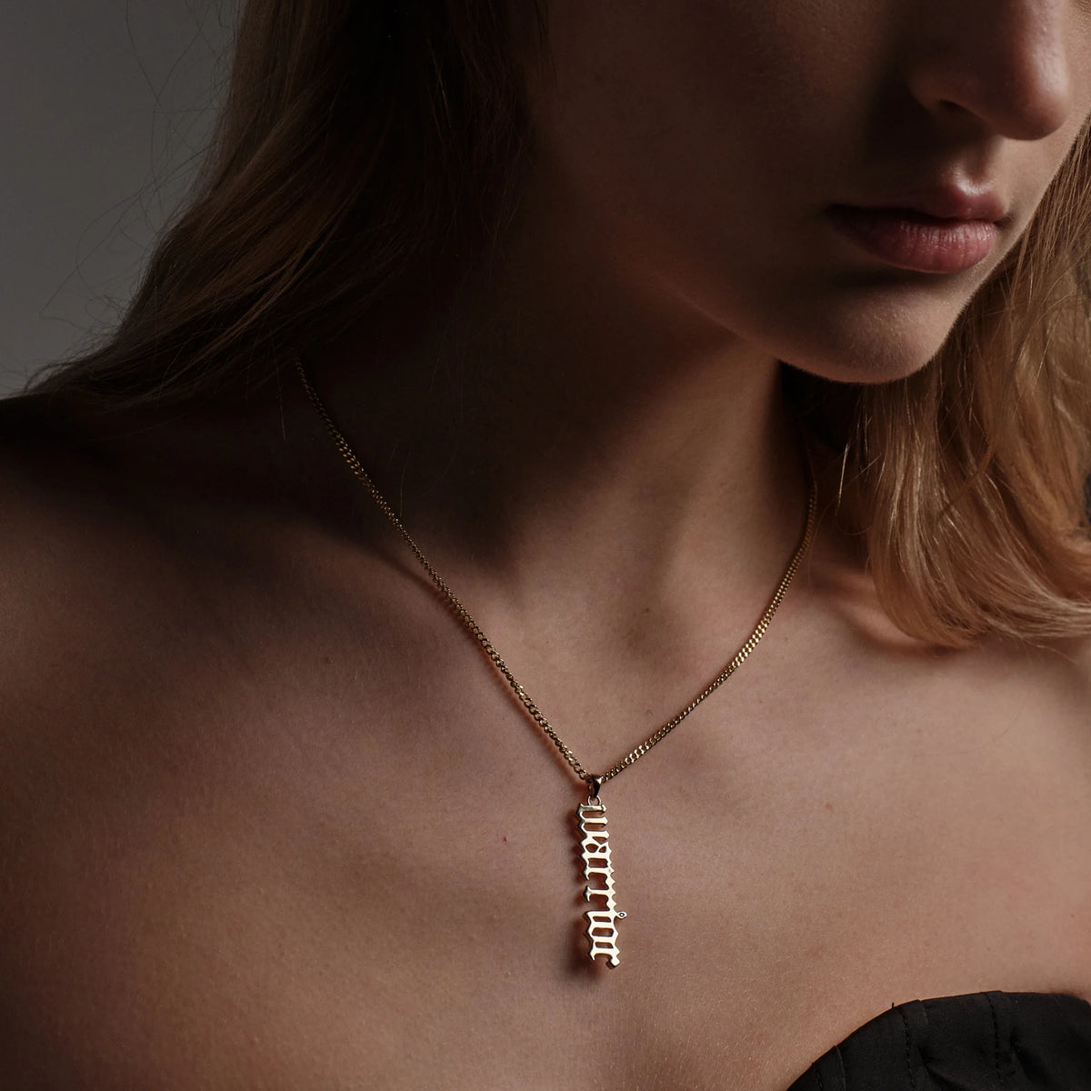 Warrior Nameplate Necklace