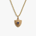 Gemstone Shield Necklace