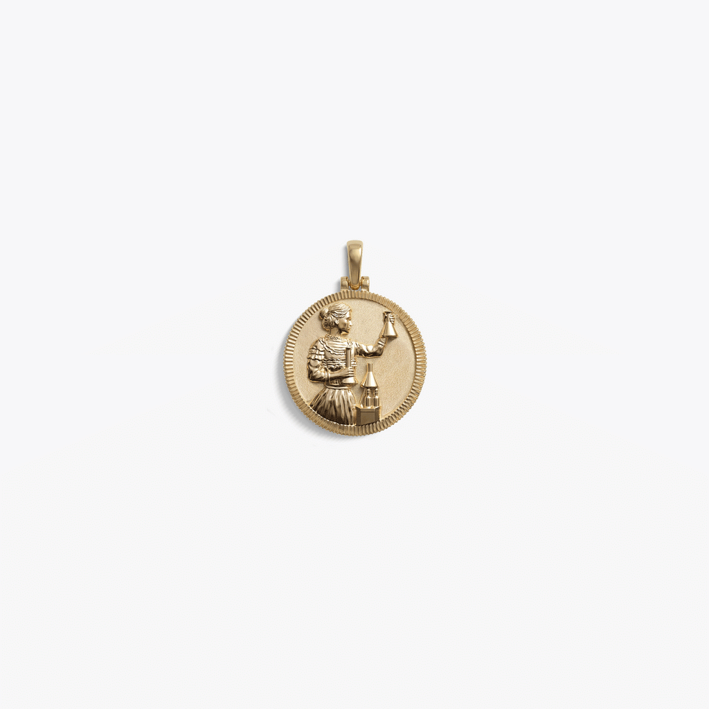Marie Curie Real-Life Goddess Necklace