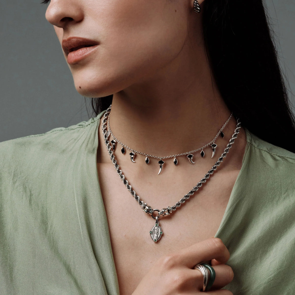 Sekhmet & Bastet Dual Goddess Pendant