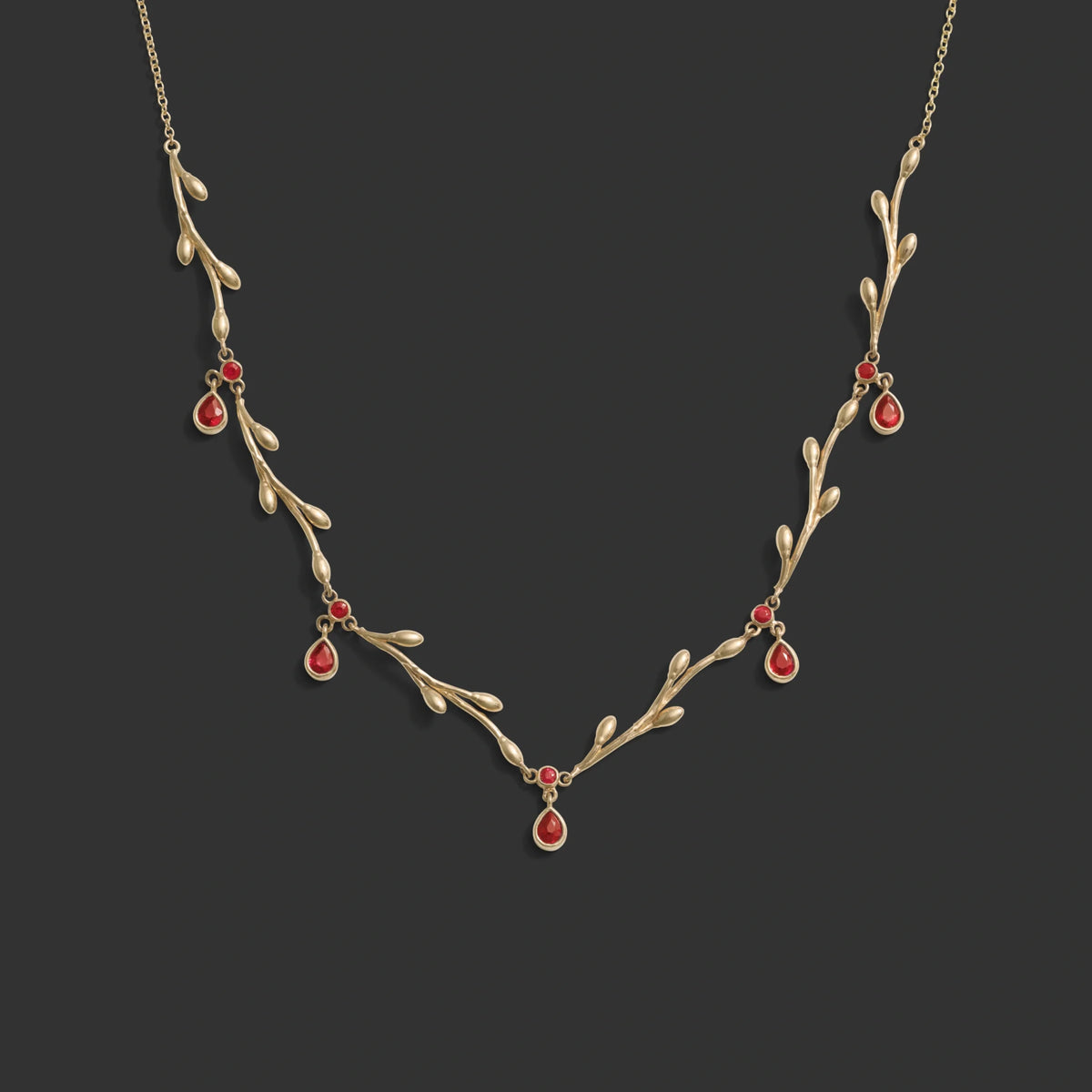Ruby Vine Necklace