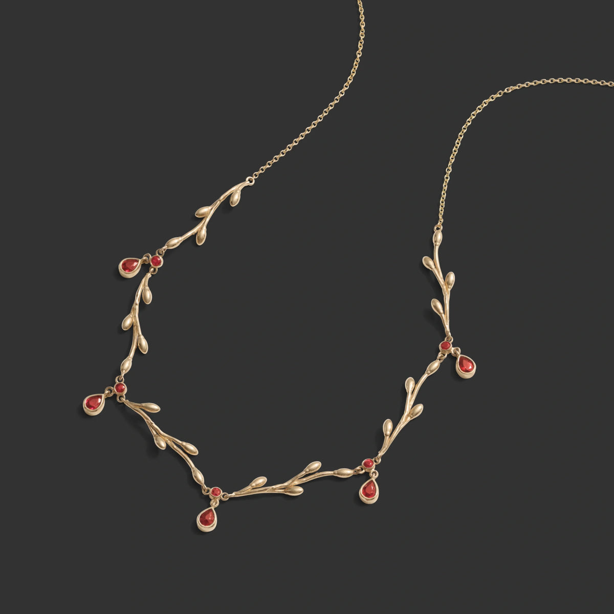 Ruby Vine Necklace