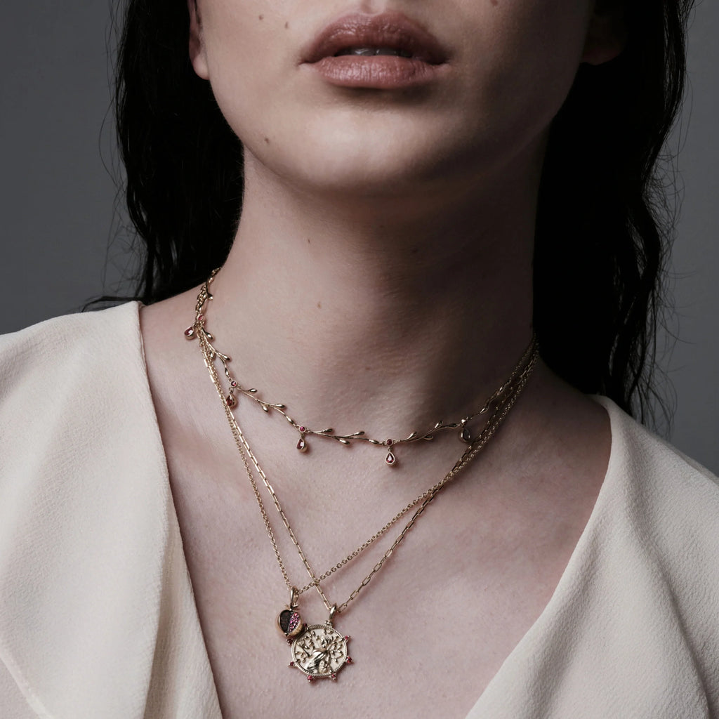Ruby Vine Necklace