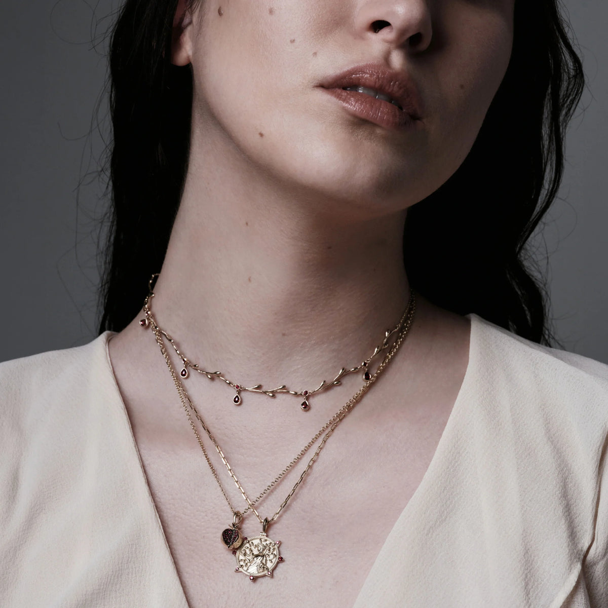 Ruby Persephone Necklace
