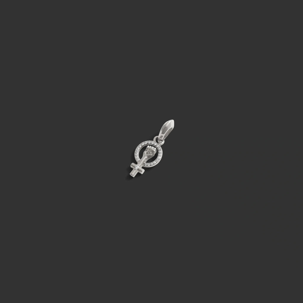 Diamond Woman Power Pendant