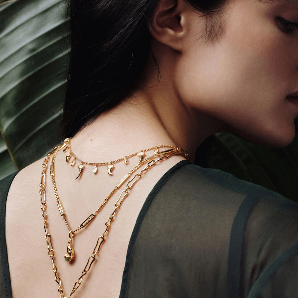 Sapphire Baguette Necklace