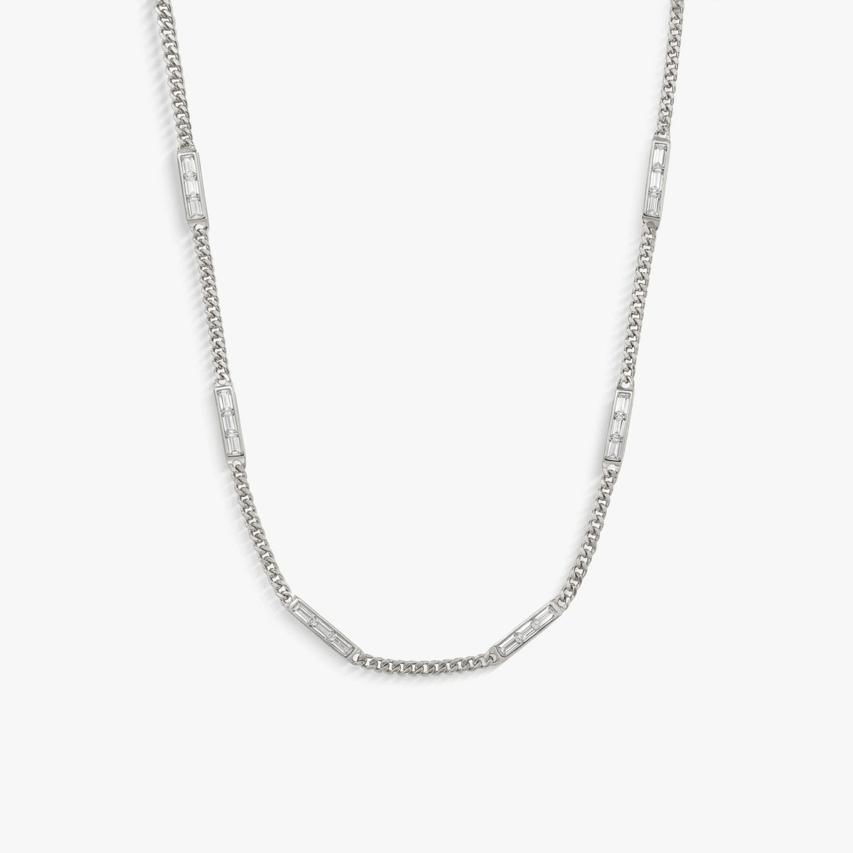 Sapphire Baguette Necklace
