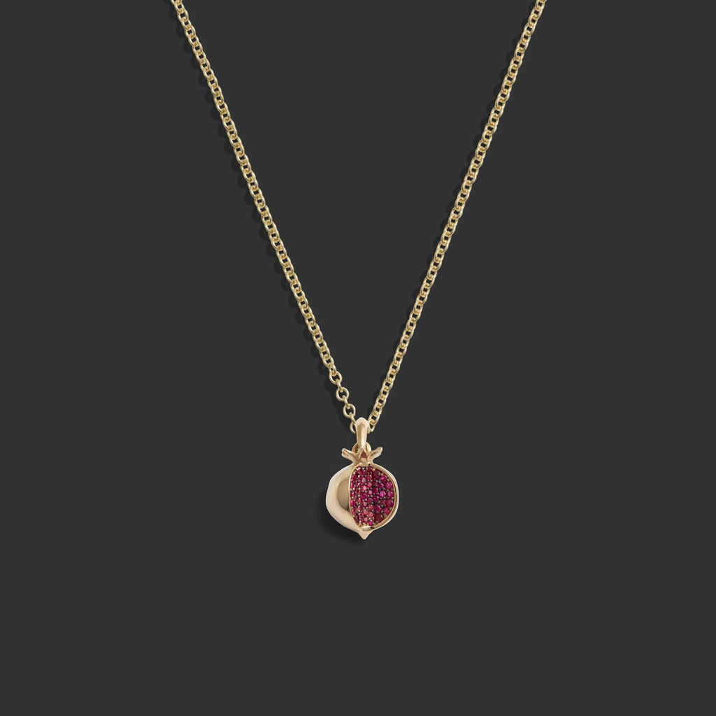 Ruby Pomegranate Necklace