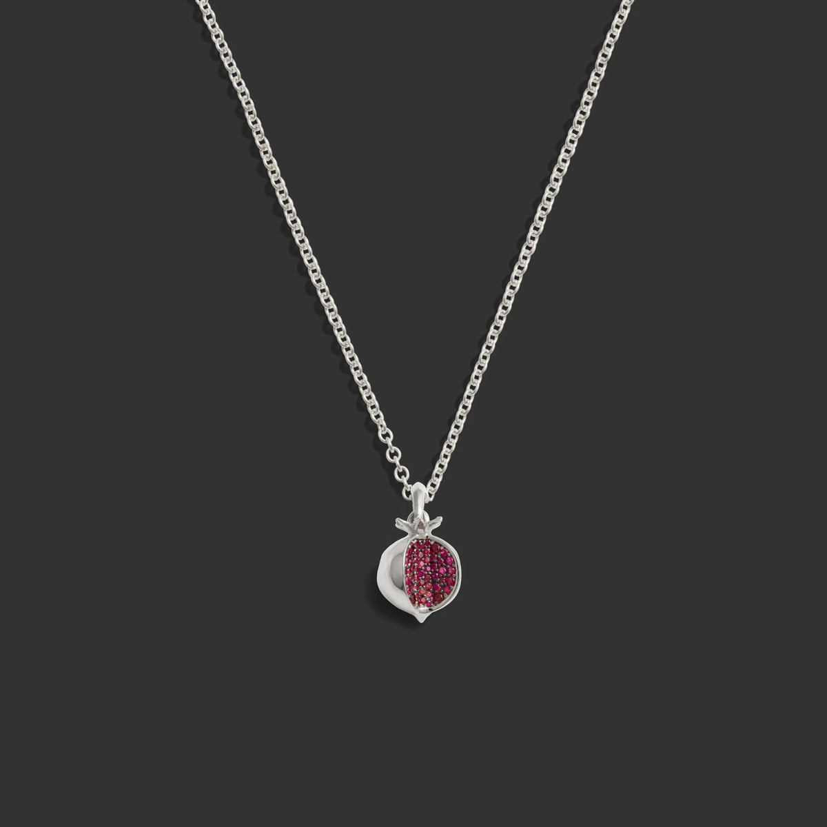 Ruby Pomegranate Necklace