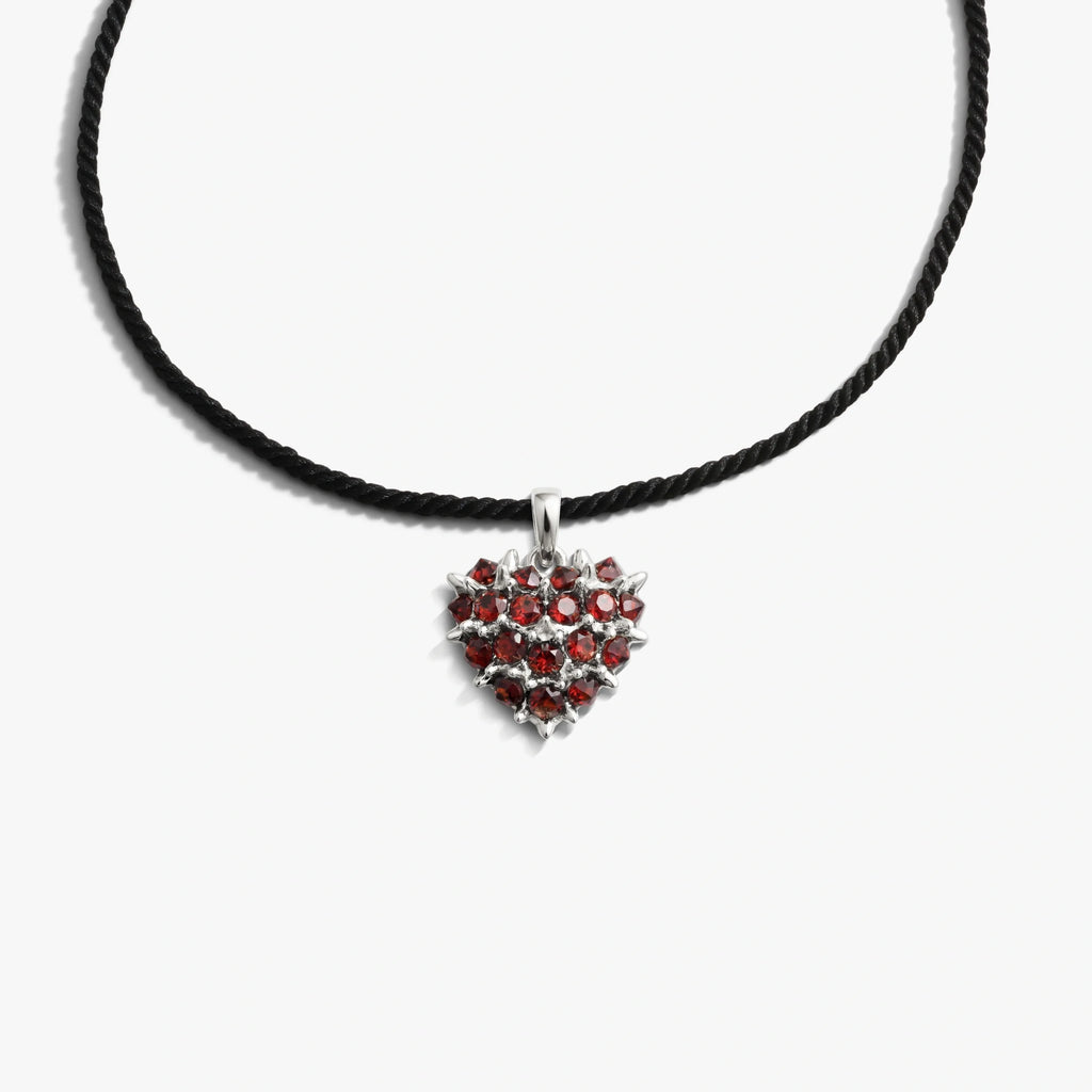Bleeding Heart Cord Necklace