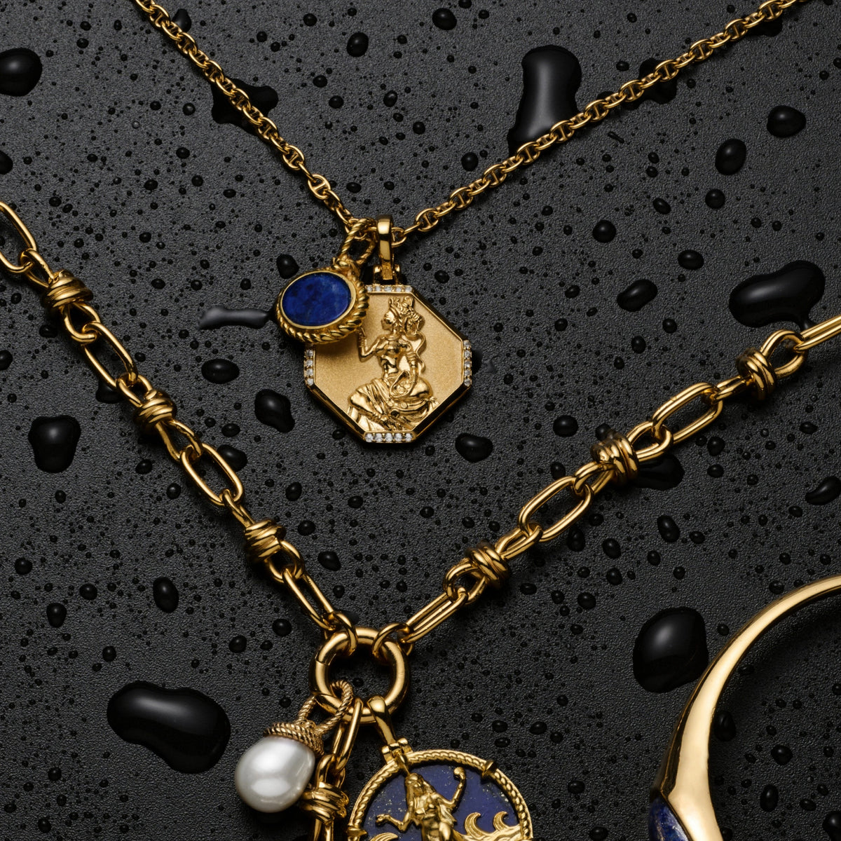Aquarius Mini Gemstone Necklace