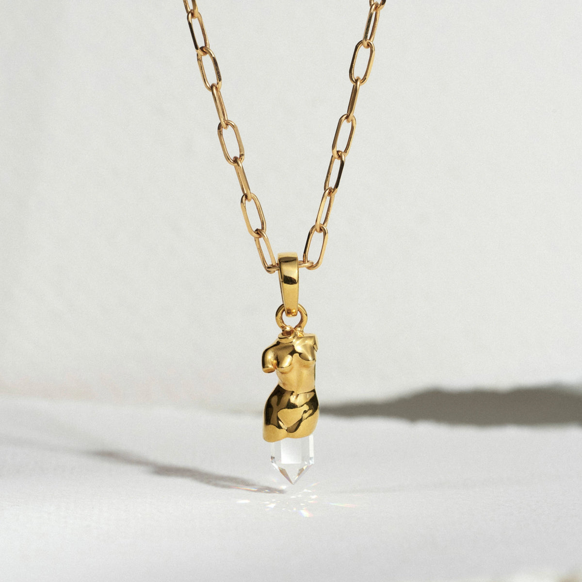 Classical Bust Pendant Necklace