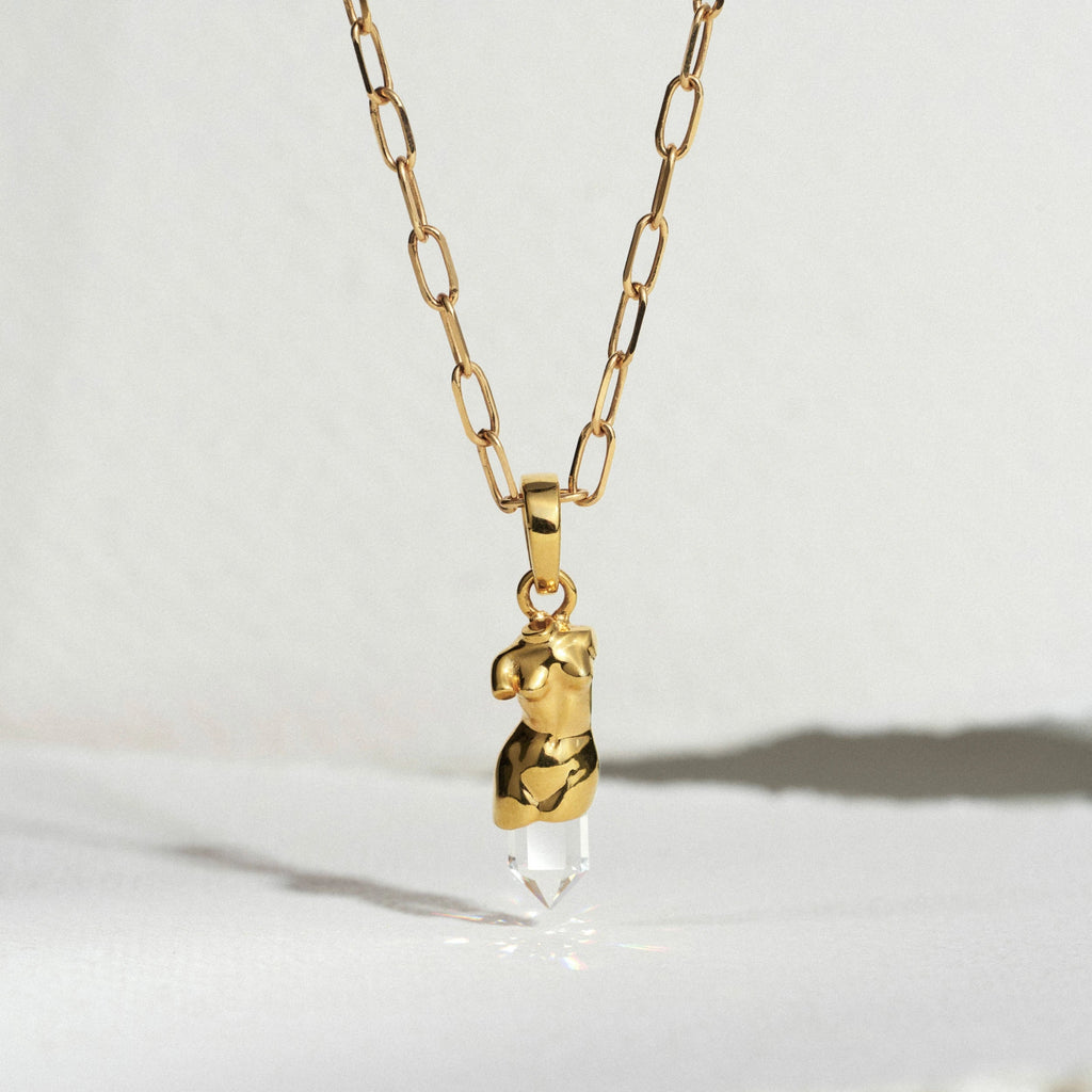 Crystal Classical Bust Pendant