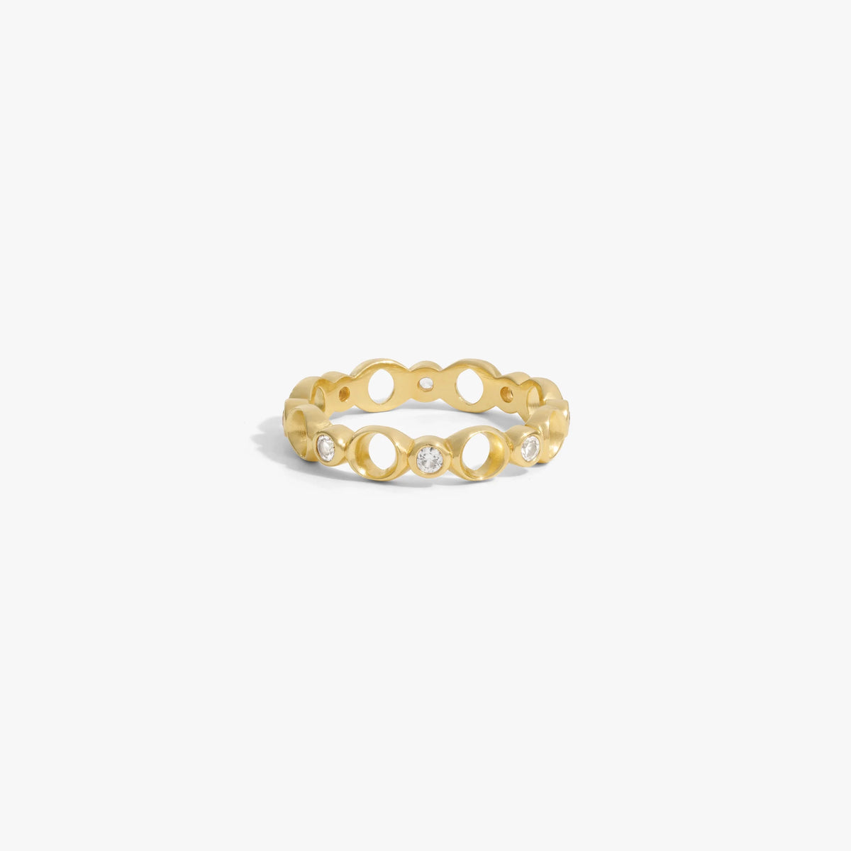 Sapphire Triple Moon Band