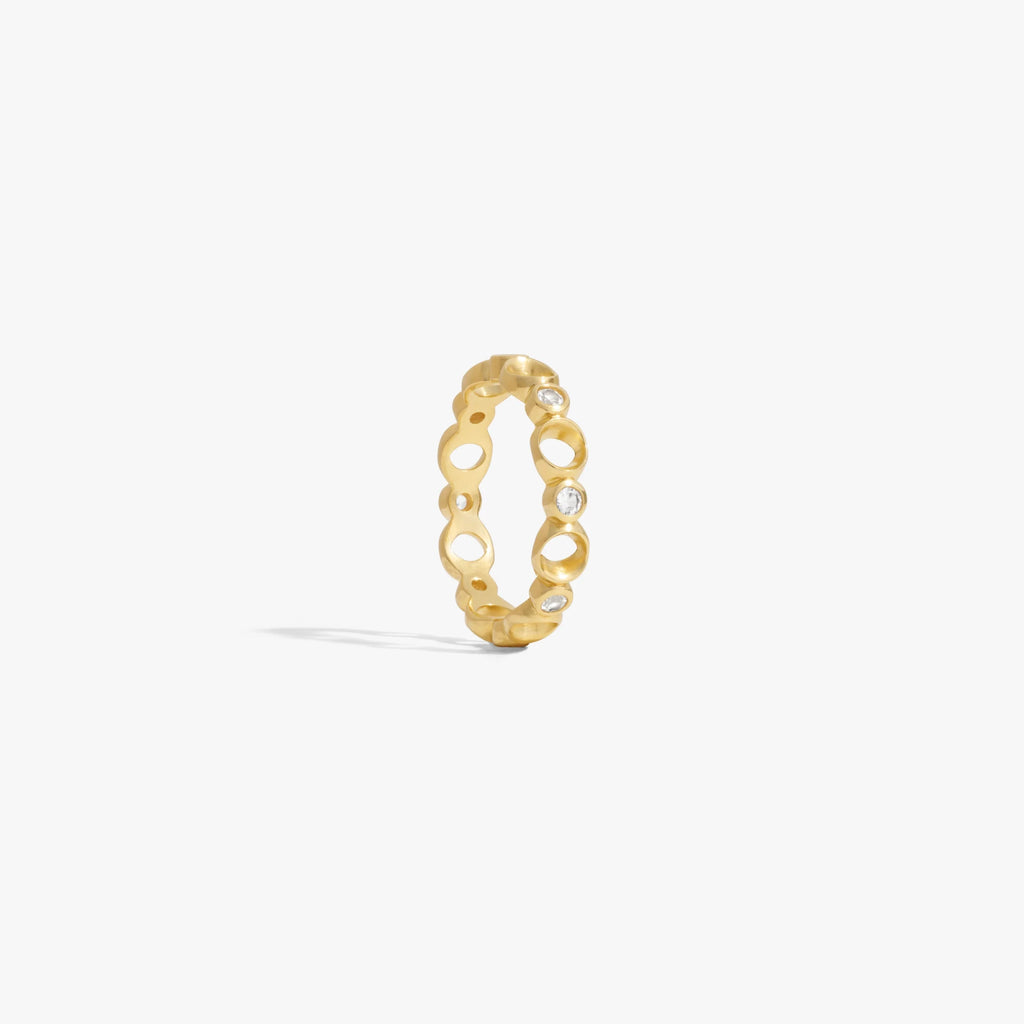 Sapphire Triple Moon Band