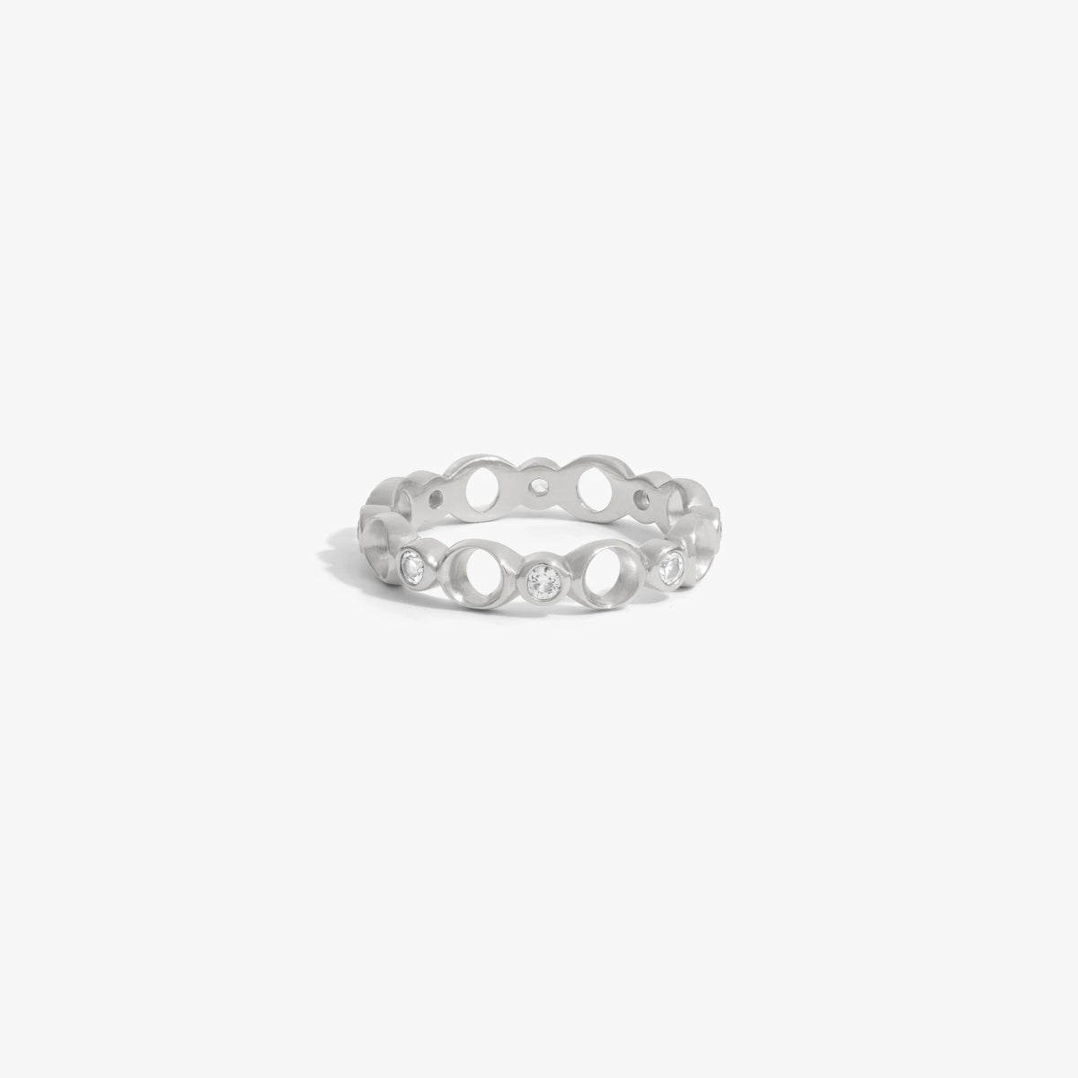 Sapphire Triple Moon Band