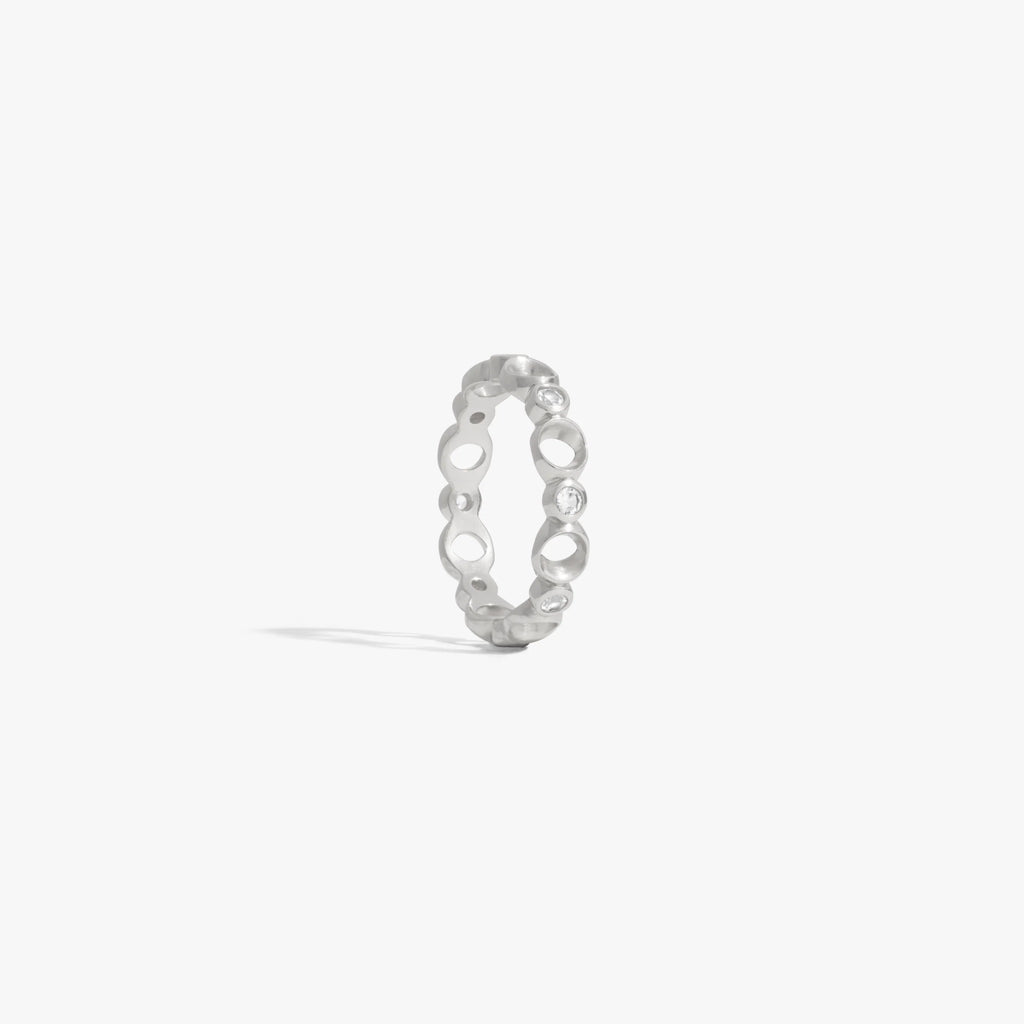 Sapphire Triple Moon Band