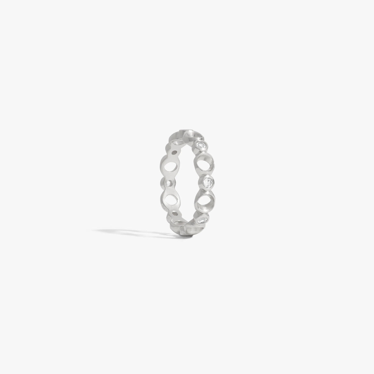 Sapphire Triple Moon Band
