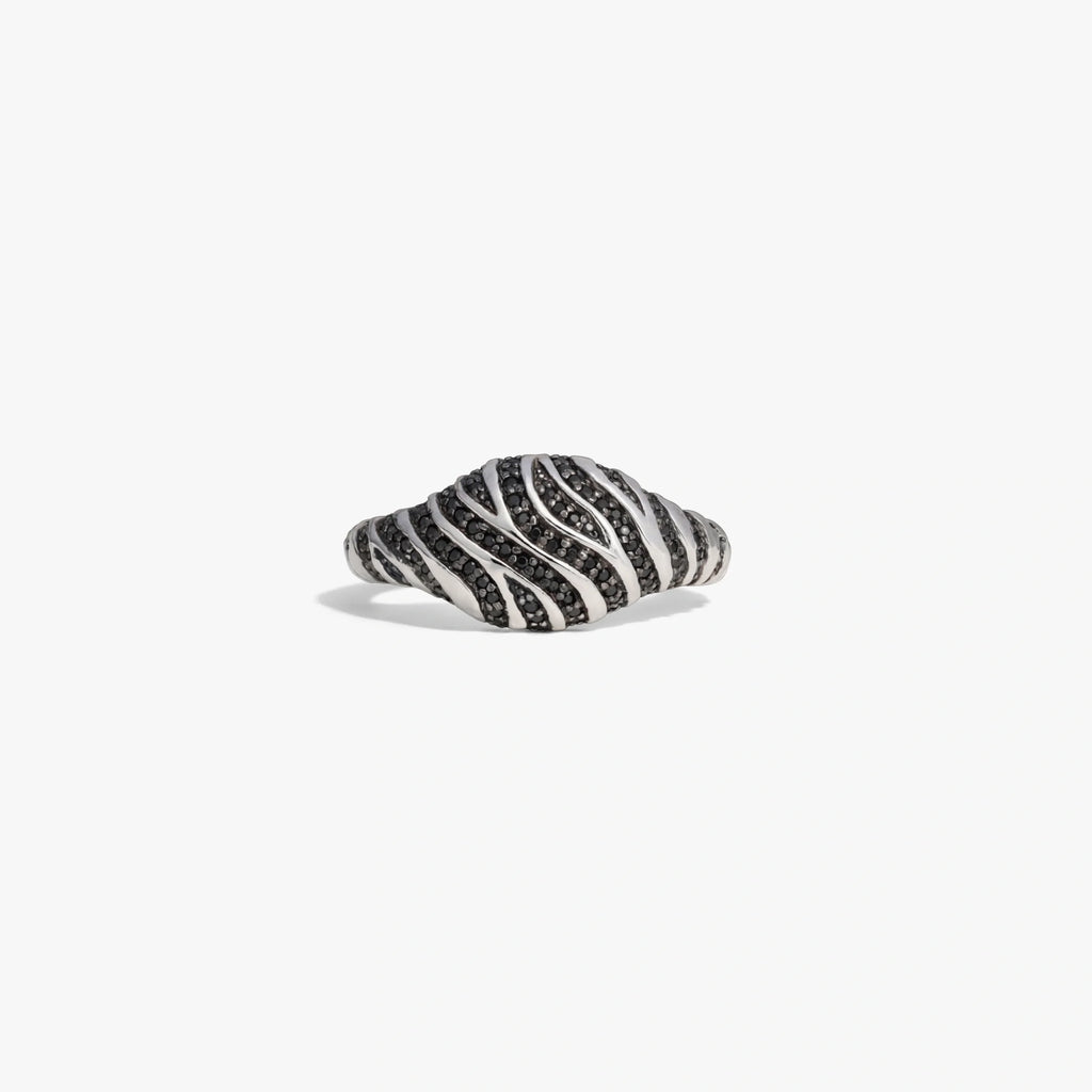 Tiger Print Signet Ring