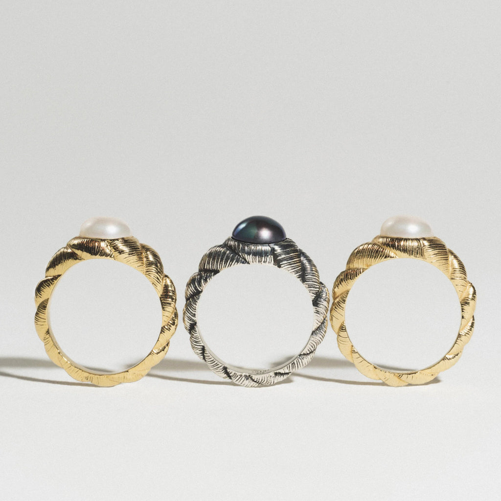 Adorned Pearl Ring