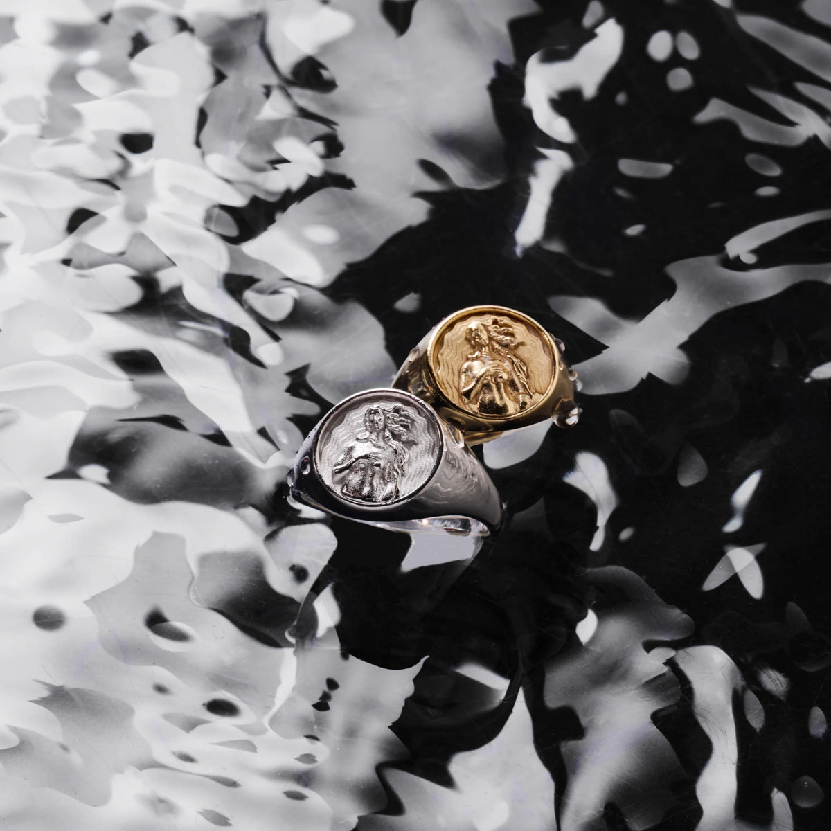 Medusa Signet Ring