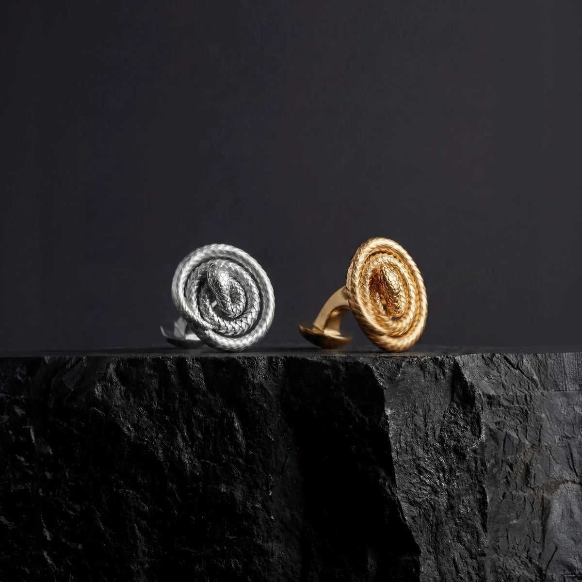 Coiled Serpent Cufflinks