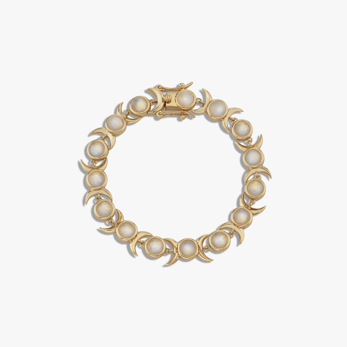 Triple Moon Tennis Bracelet