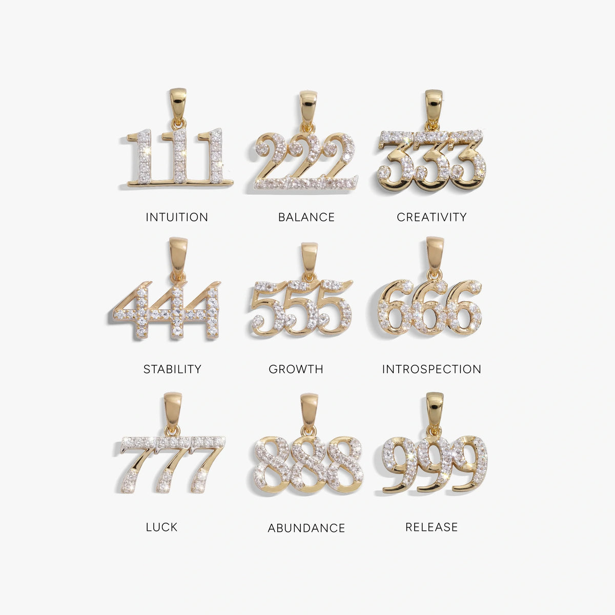 Sapphire Angel Number Charm